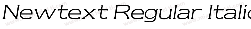 Newtext Regular Italic BT字体转换